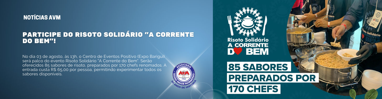 Participe do Risoto Solidário “A Corrente do Bem”!