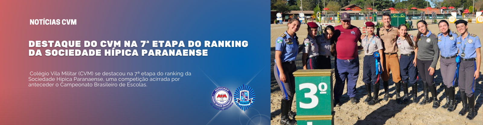 Destaque do CVM na 7ª Etapa do Ranking da Sociedade Hípica Paranaense