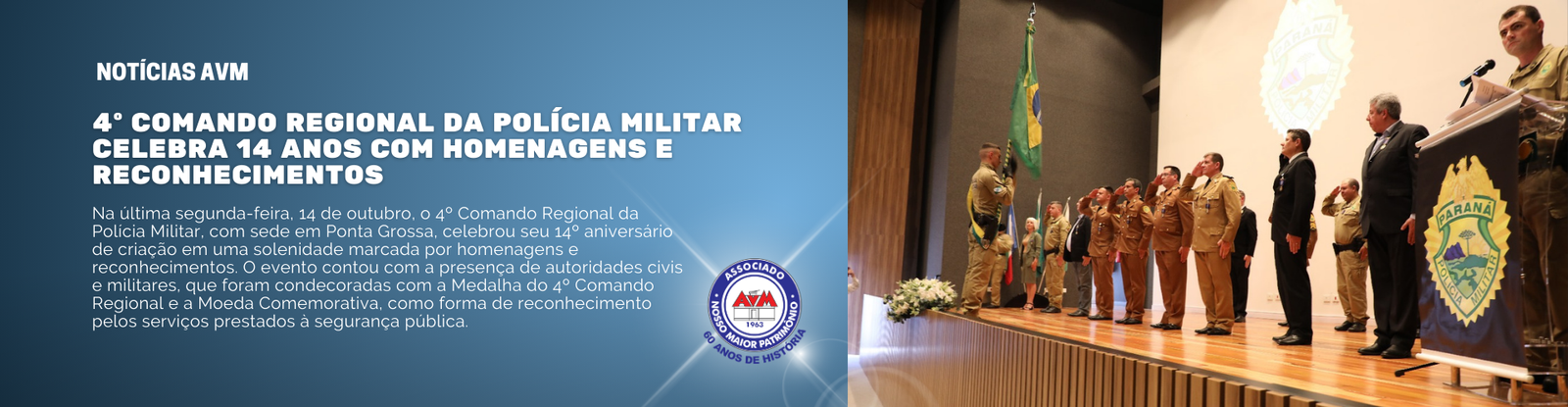 4º Comando Regional da Polícia Militar Celebra 14 Anos com Homenagens e Reconhecimentos