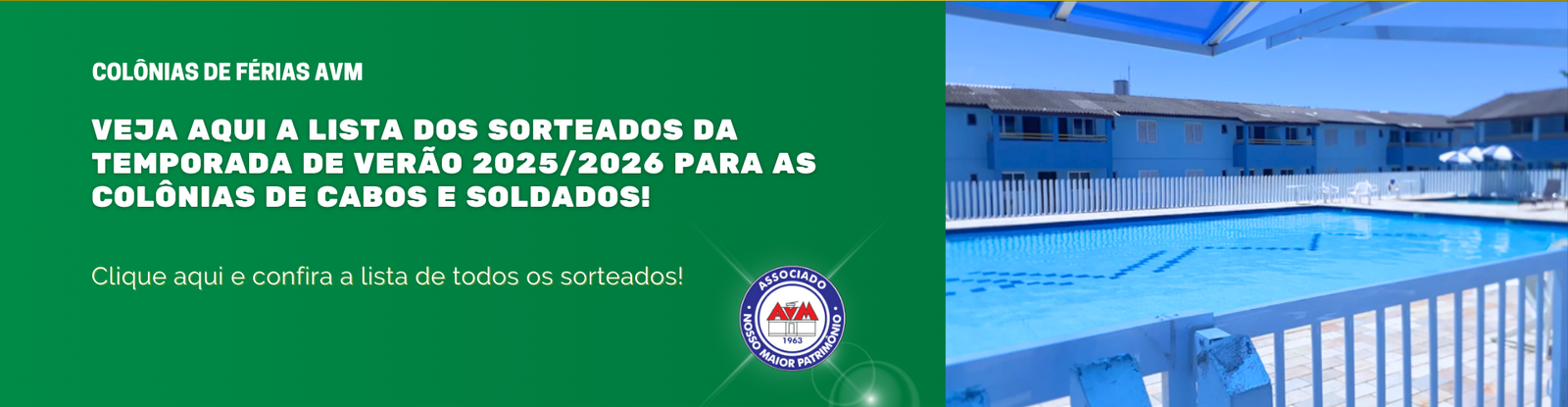 Resultados do Sorteio da Temporada de Verão 2025/2026 – Cabos e Soldados